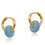 Mathilda Two Tone Hoop Earrings