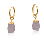 Beatrice Dream Stone Huggie Earrings