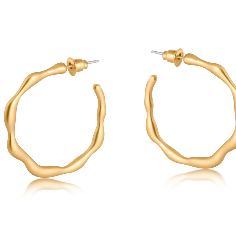 Martina Branch Hoop Earrings