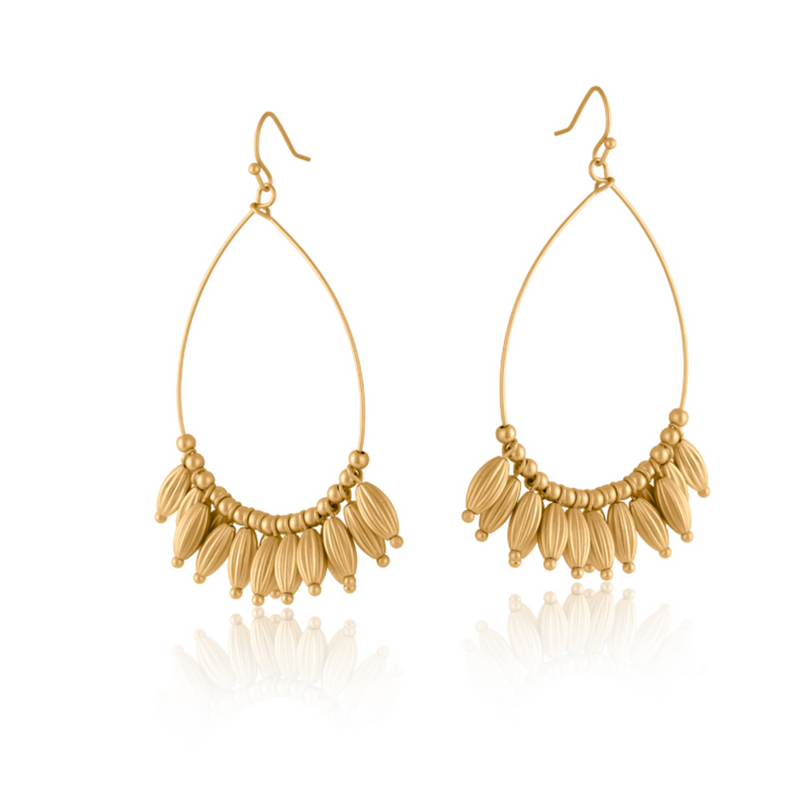 Vittoria Seed Oversized Matte Earrings