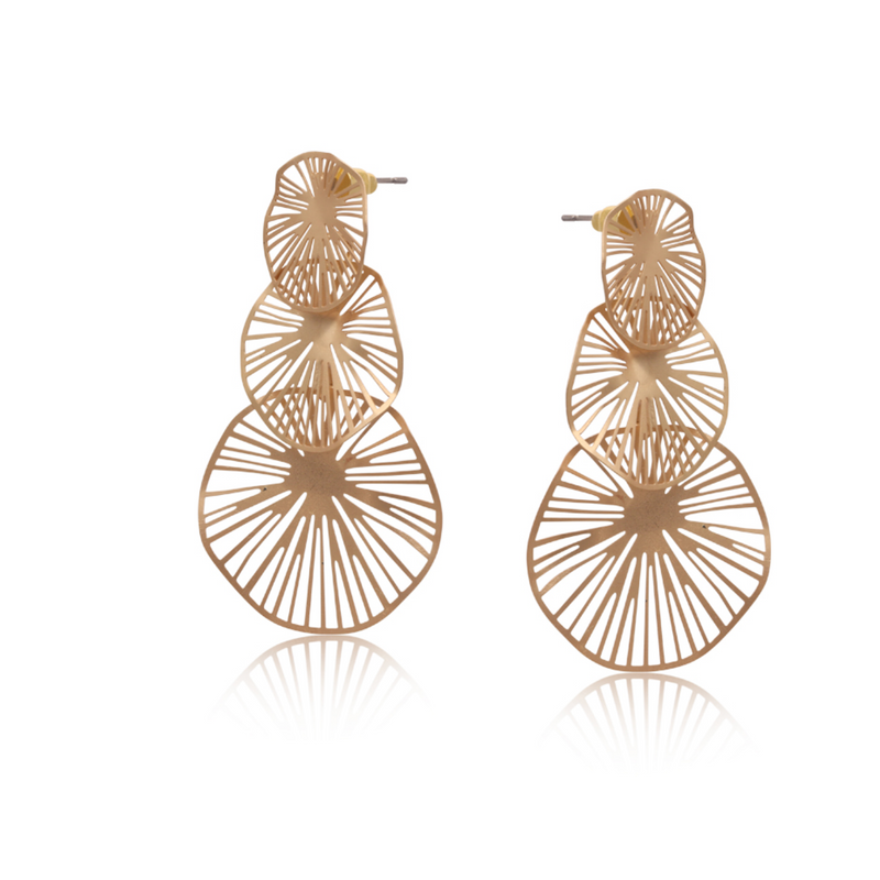 Giverny Water Matte Plant Earrings