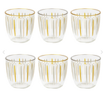 Talking Tables White and Gold Glassware