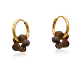 Sybilla Petite Resin Huggies Earrings