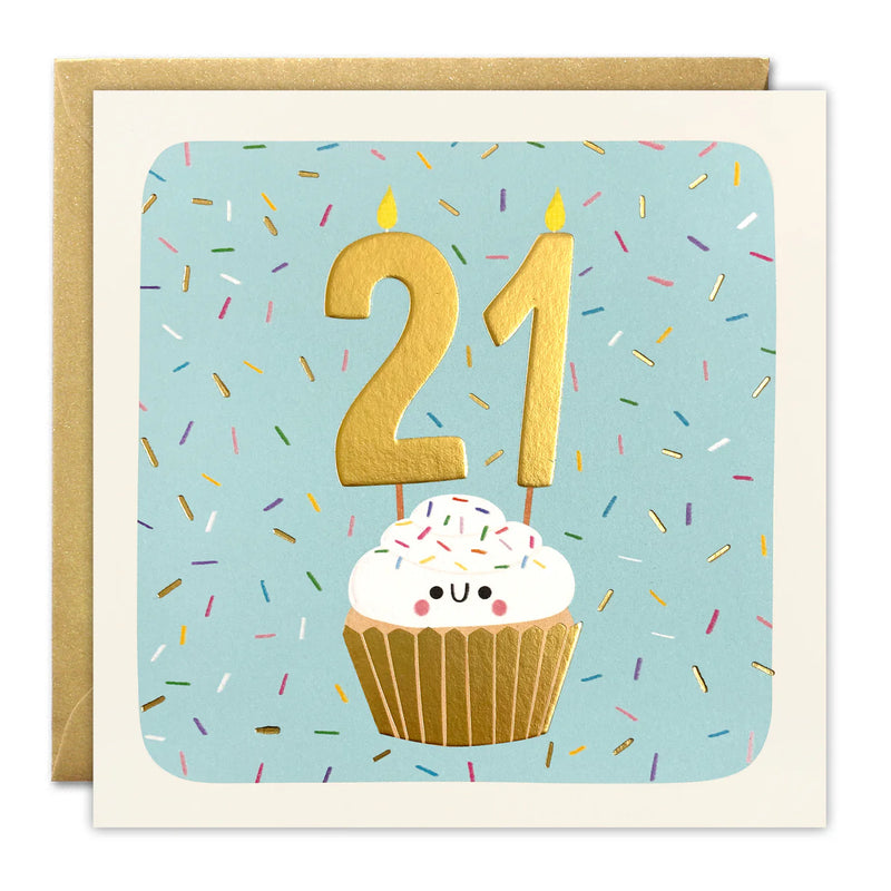 James Ellis Age 21 Cupcake Card