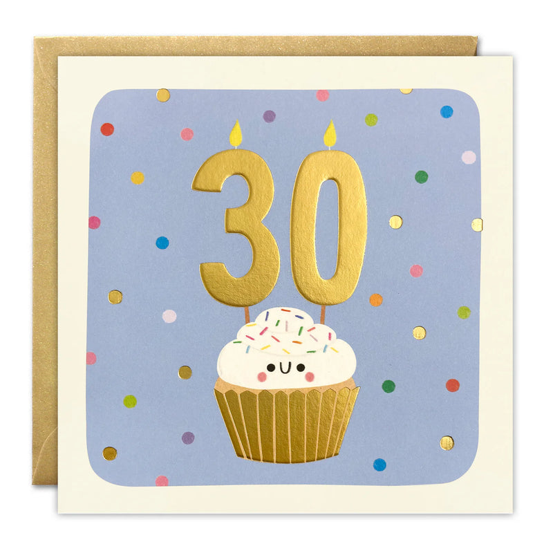 James Ellis Age 30 Cupcake Card