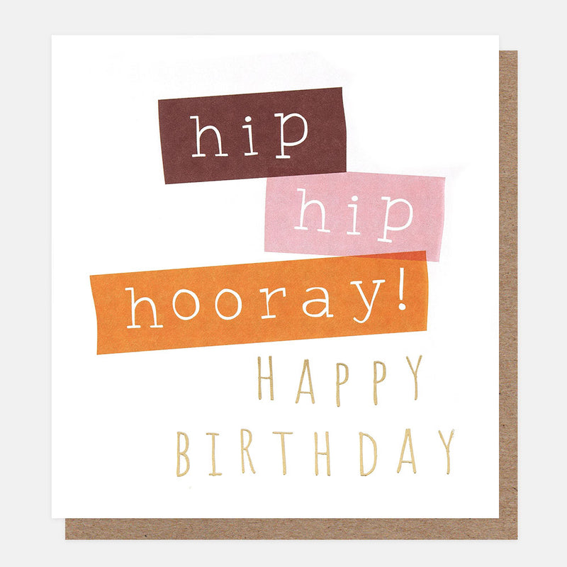 HIP HIP HOORAY! HAPPY BIRTHDAY TICKER-TAPE