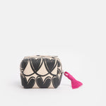 MONO LINKED HEARTS ULTRA MINI CUBE COSMETIC BAG