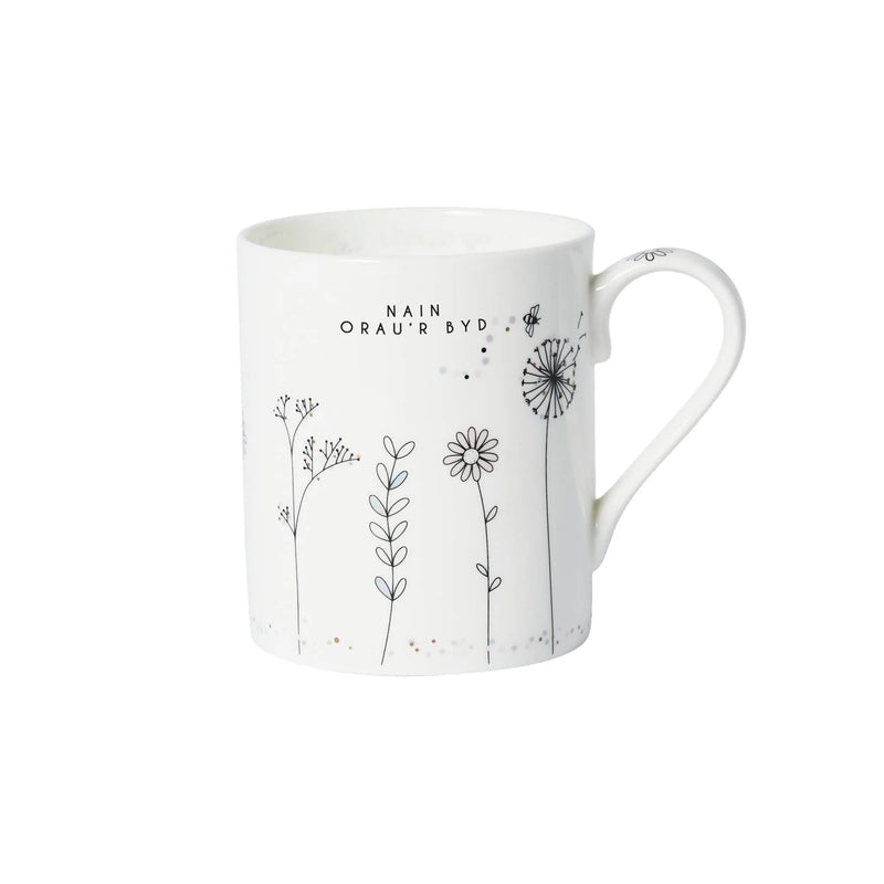 Welsh China Nain Orau'r Byd Mug