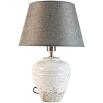 Vesta Stoneware Lamp With Grey Shade