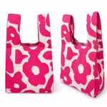 Retro Petal Floral Knitted Reusable Market Bag-Tote bag