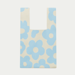 Retro Petal Floral Knitted Reusable Market Bag-Tote bag