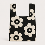 Bold Blooms Floral Knitted Reusable Market Bag-Tote Bag