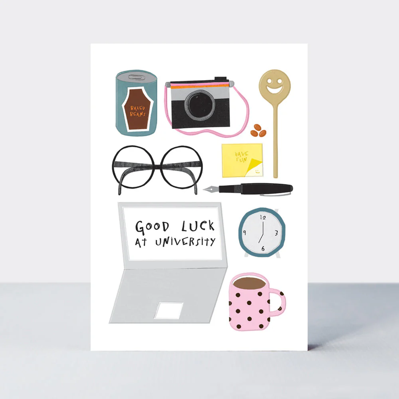 Bookworm - Good Luck At University/Uni Essentials Card