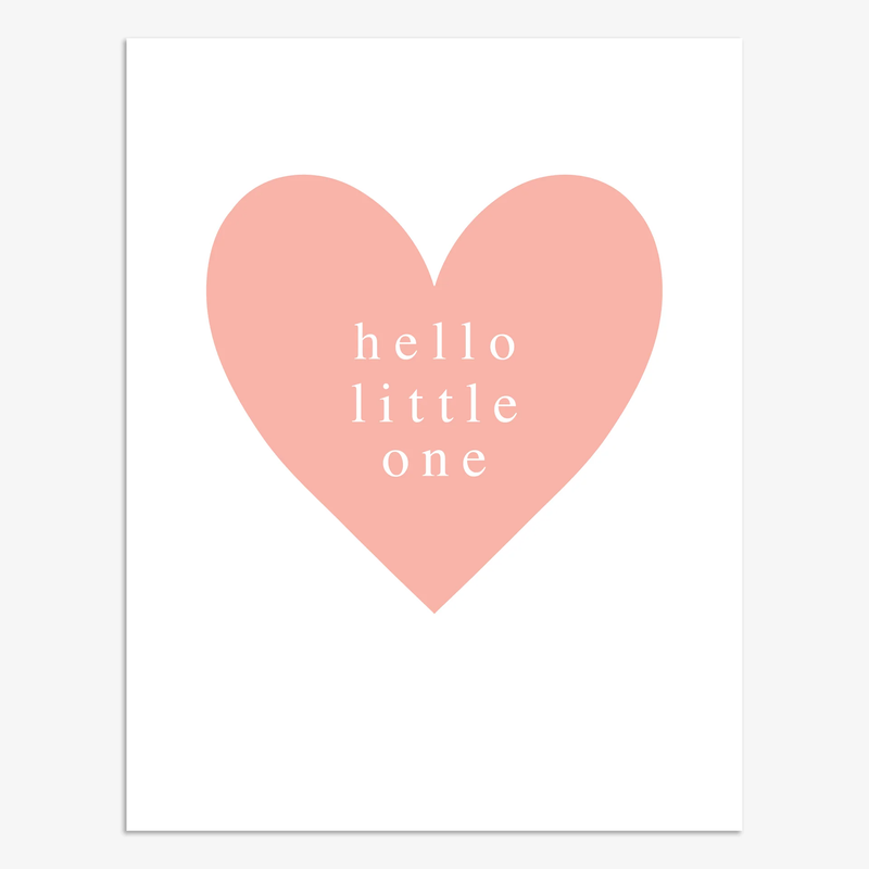 Hello Little One - Pink Card