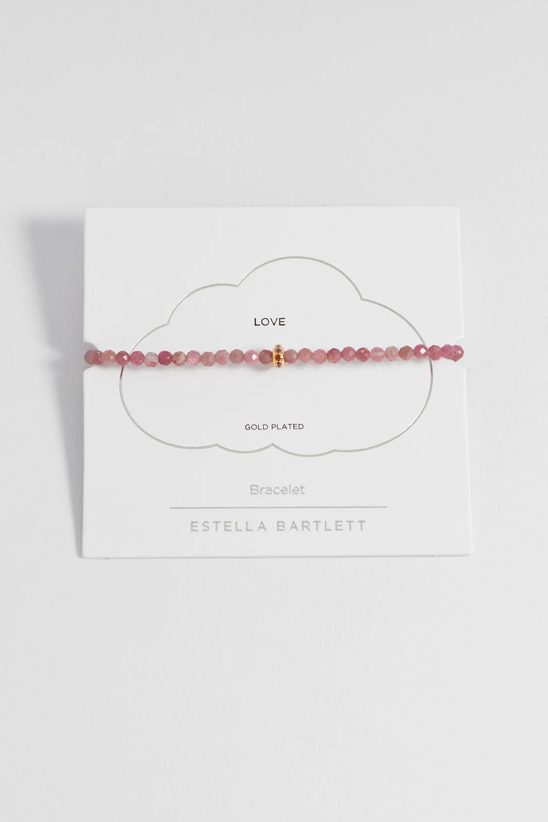 Pink Tourmaline CZ Disc Amelia Bracelet