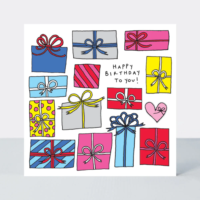 Scatter Brain - Happy Birthday To You/Colourful Presents Card