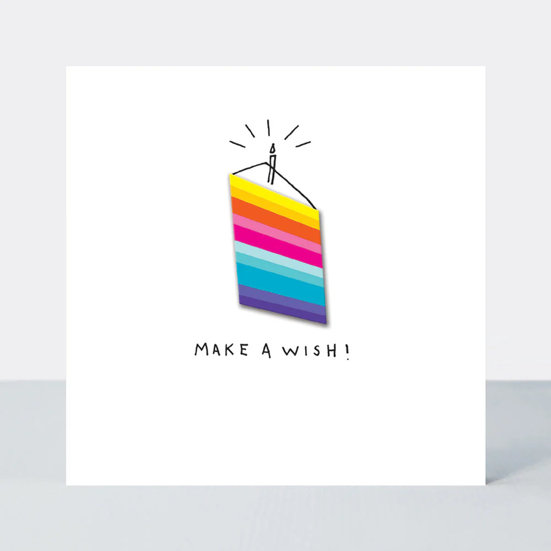 Lollipop - Make A Wish/Cake Slice Card