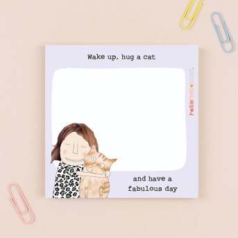 HUG A CAT STICKY JOTS