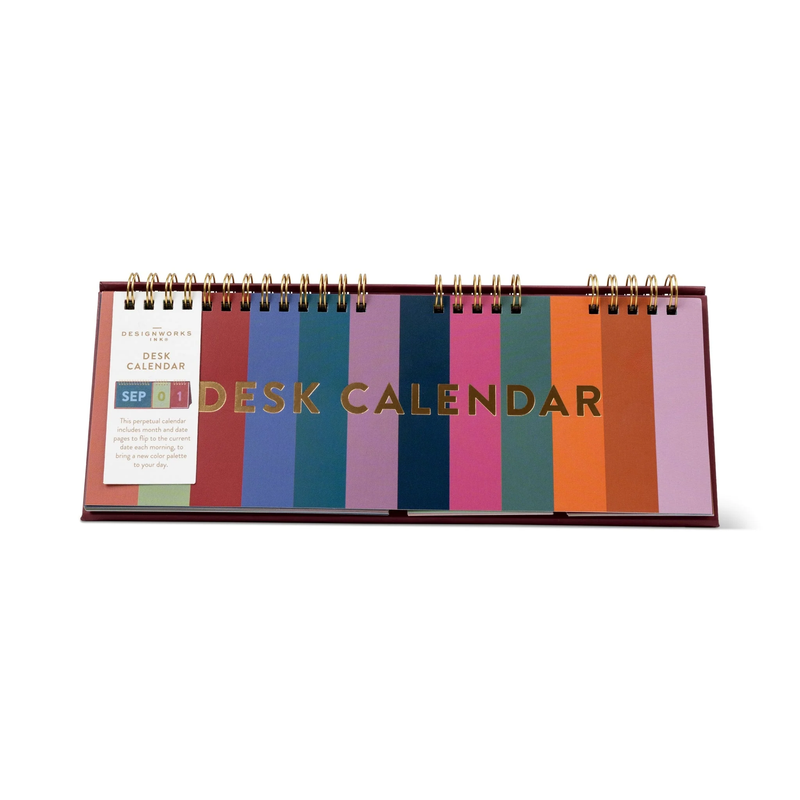 Perpetual Desk Calendar - Colourblock