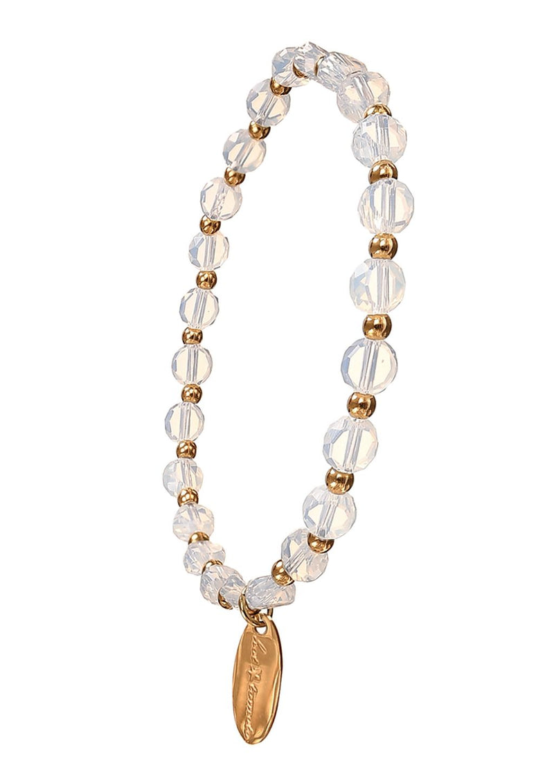 Pill Crystal Bead Bracelet