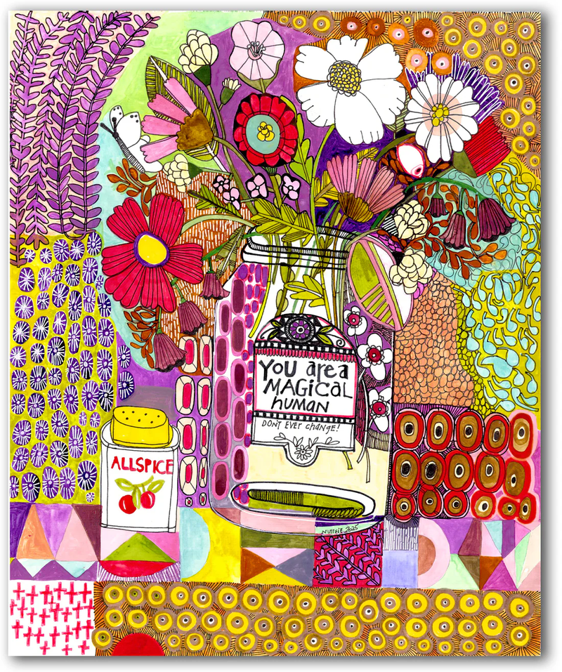 Magical Human by Sharon Nullmeyer aka Nullsie Greeting Card