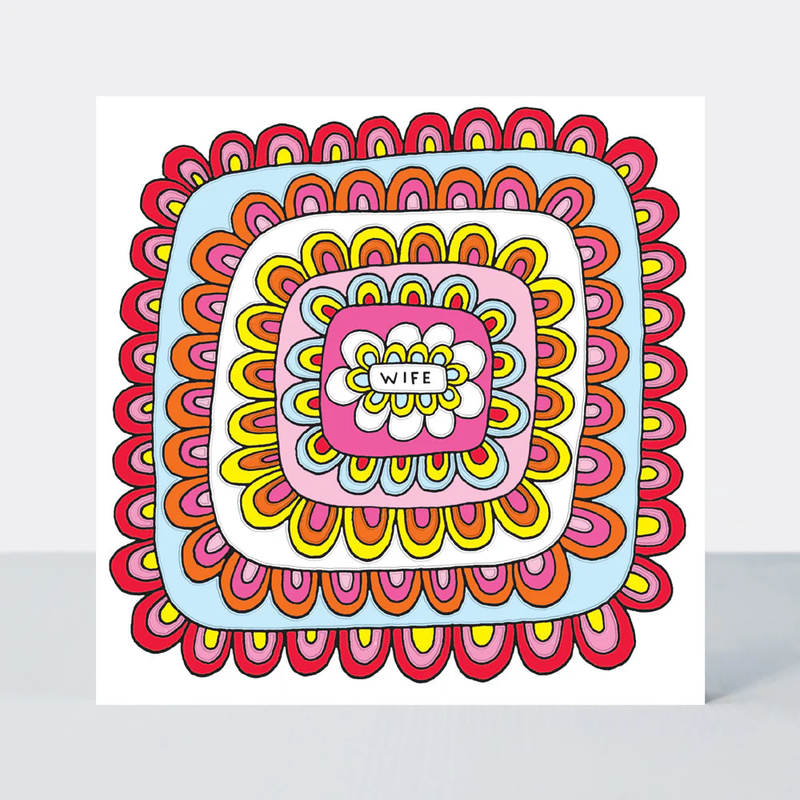 Scatter Brain - Wife Birthday/Flower Power Card