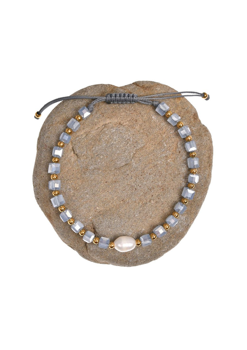 Frienship Crystal and Pearl Bracelet