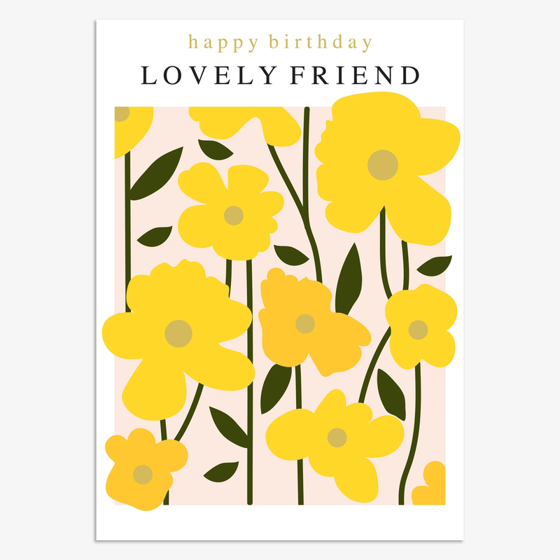 Happy Birthday Lovely Friend Card