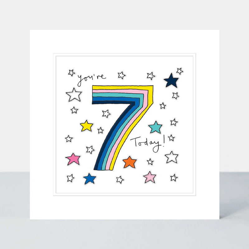 Pocket Rocket - Birthday/Age 7 Card