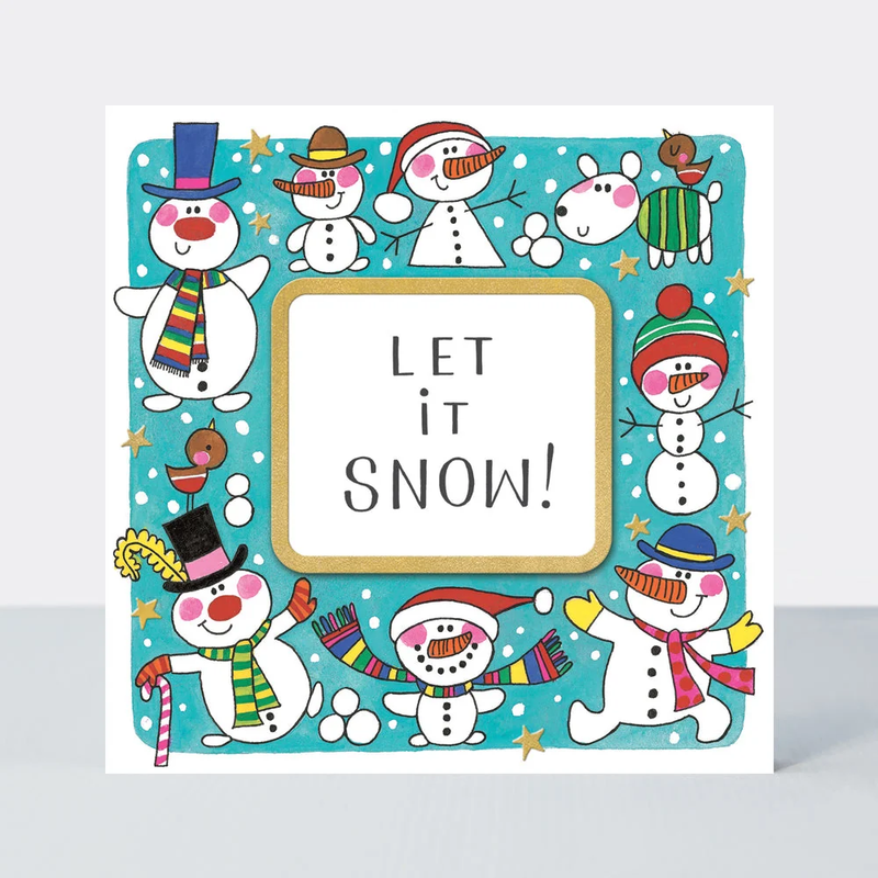 Christmas Rhubarb - Let it snow! Snowmen