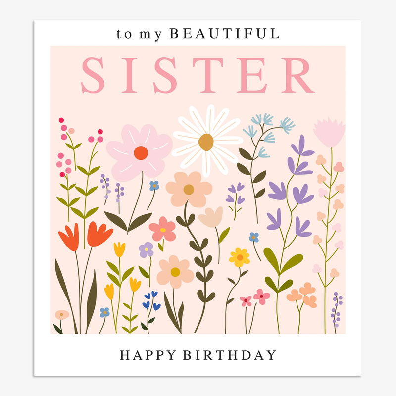 To My Beautiful Sister card
