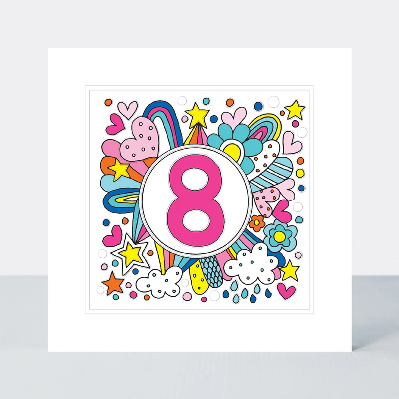 Pocket Rocket - Birthday/Age 8 Card