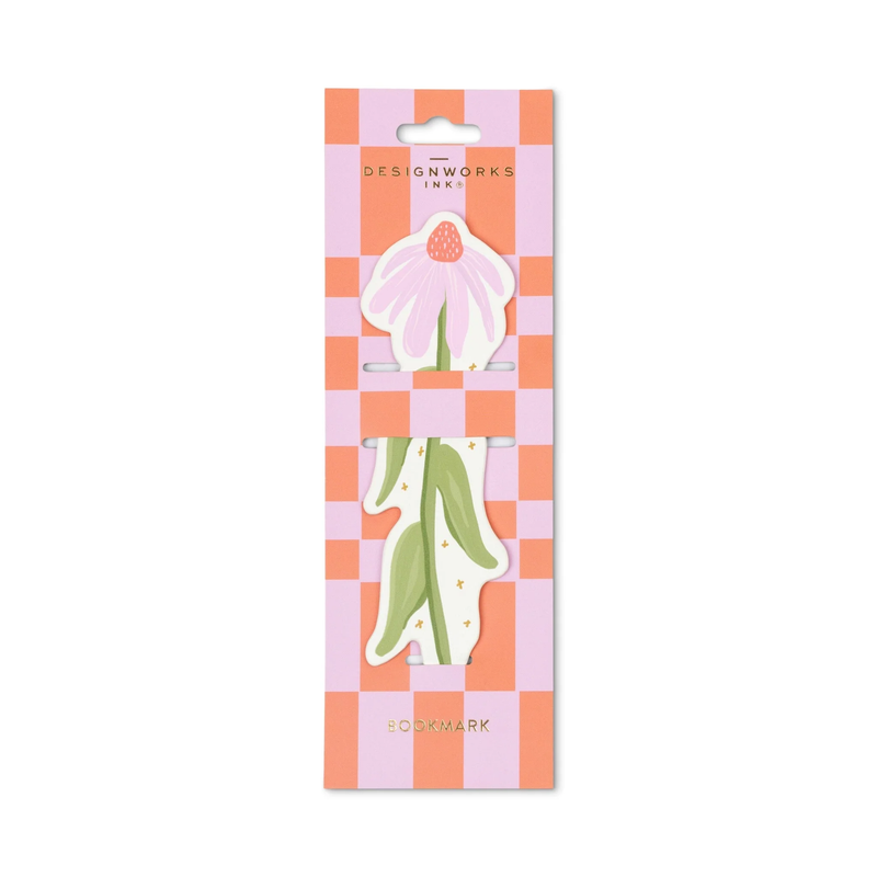 Framed Floral Bookmark - Coneflower