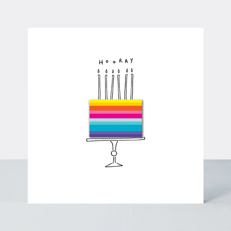 Lollipop - Birthday Cake/Hooray Card