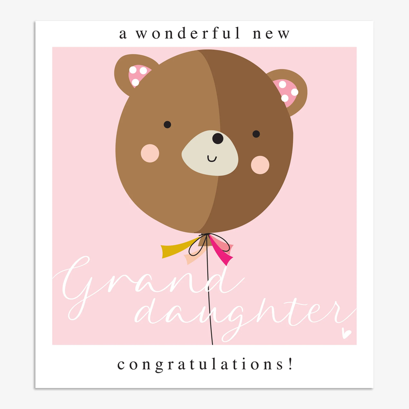 A Wonderful New Grandaughter Card
