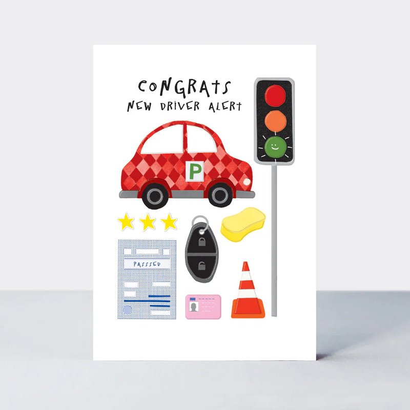 Bookworm - Congrats New Driver Alert/Passed Driving Test Card