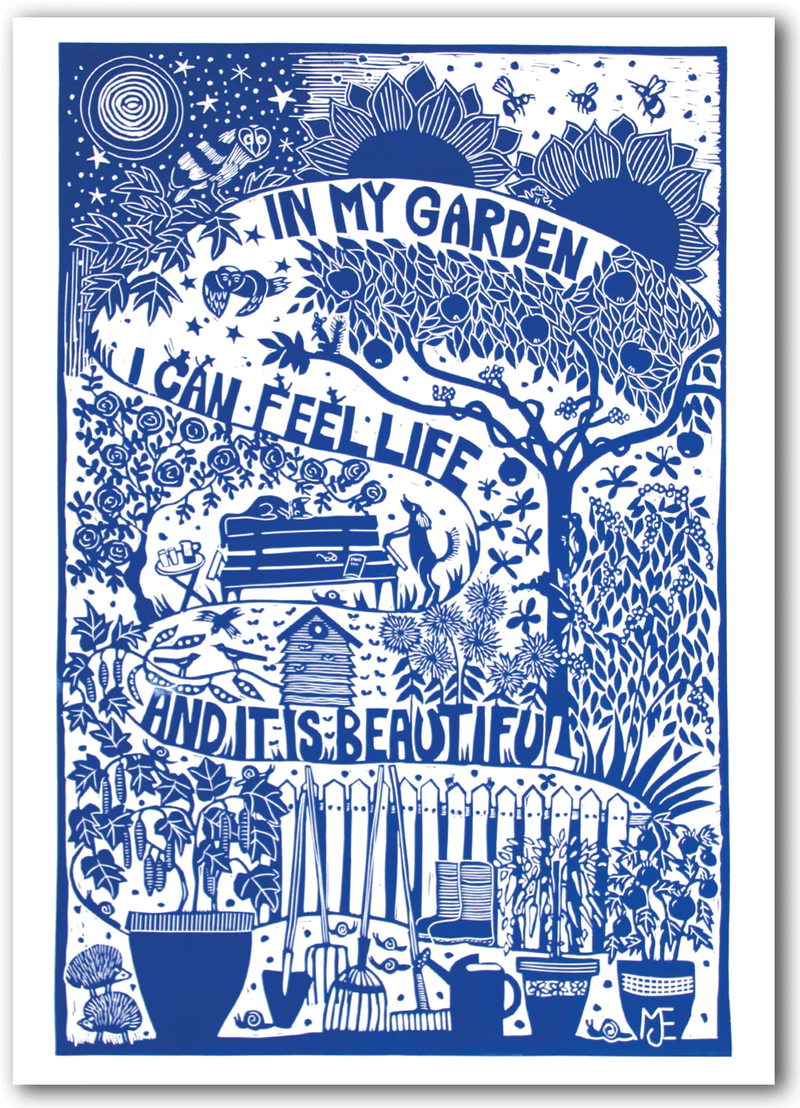 In My Garden by Mariann Johansen-Ellis Greeting Card