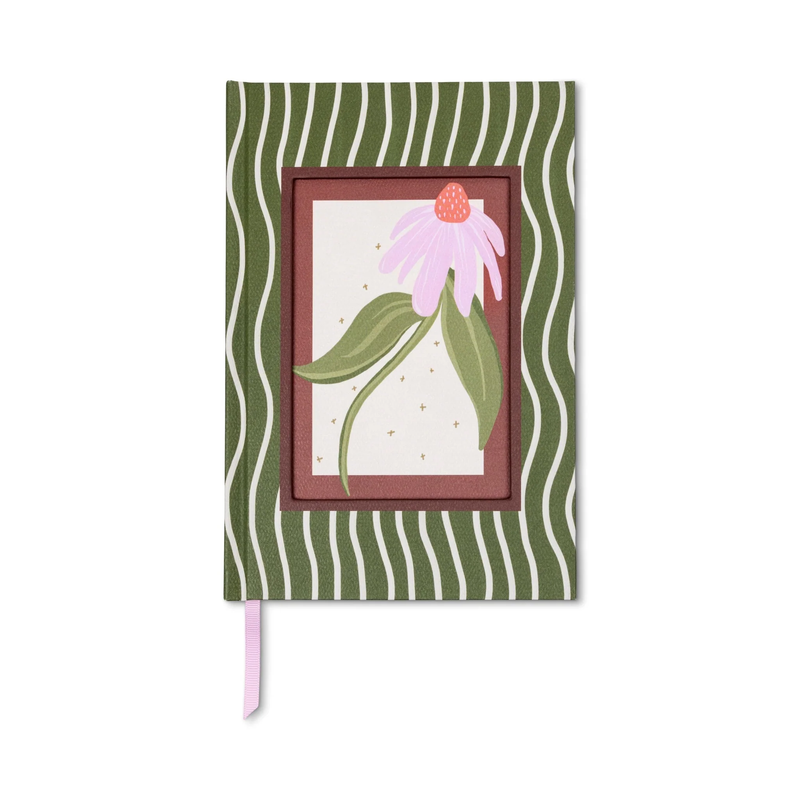Framed Floral Journal - Coneflower