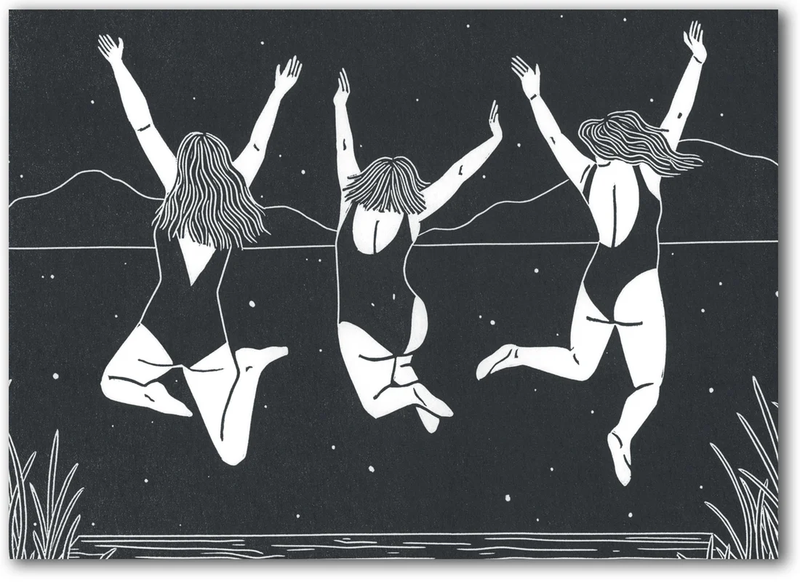 Three for Joy by Megan Hall Greeting Card