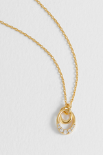 Interlinked CZ Ovals Necklace