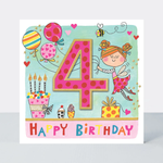 4th  Birthday Card