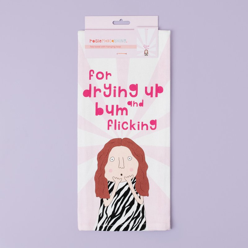 BUM FLICKING TEA TOWEL