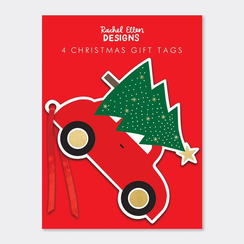 Gift Tag - Christmas Tree & Car