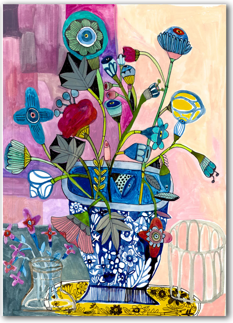 Many Shades of Purple by Sharon Nullmeyer aka Nullsie Greeting Card