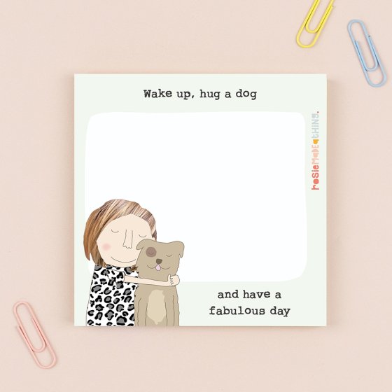 HUG A DOG STICKY JOTS