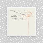 Sympathy -  Mewn Cydymdeimlad Card