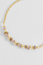 Twisted Lilac Gemstone Beaded Bracelet
