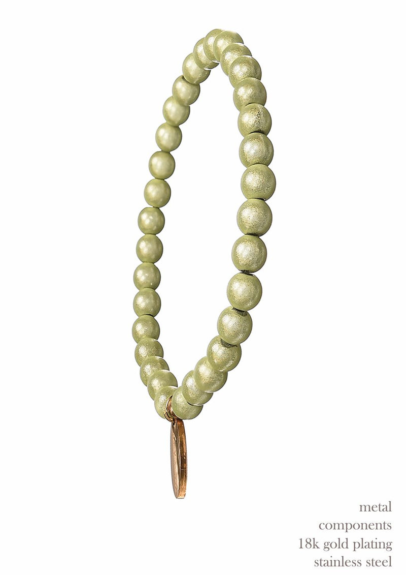Pearlescent Lime Sorbet Lustre Bracelet
