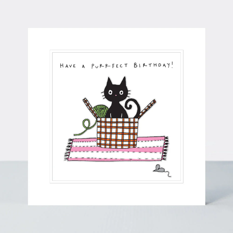 Pocket Rocket - Birthday/Cat In A Basket Card