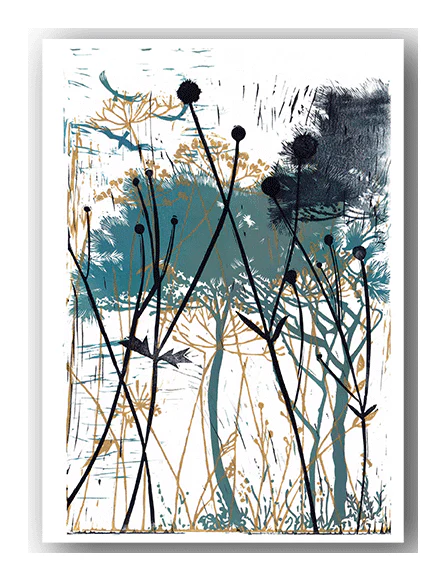 October by Hazel McNab Greeting Card